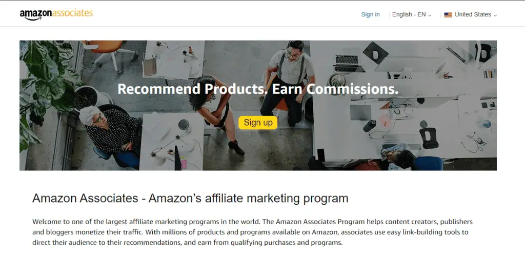 Start affiliate marketing