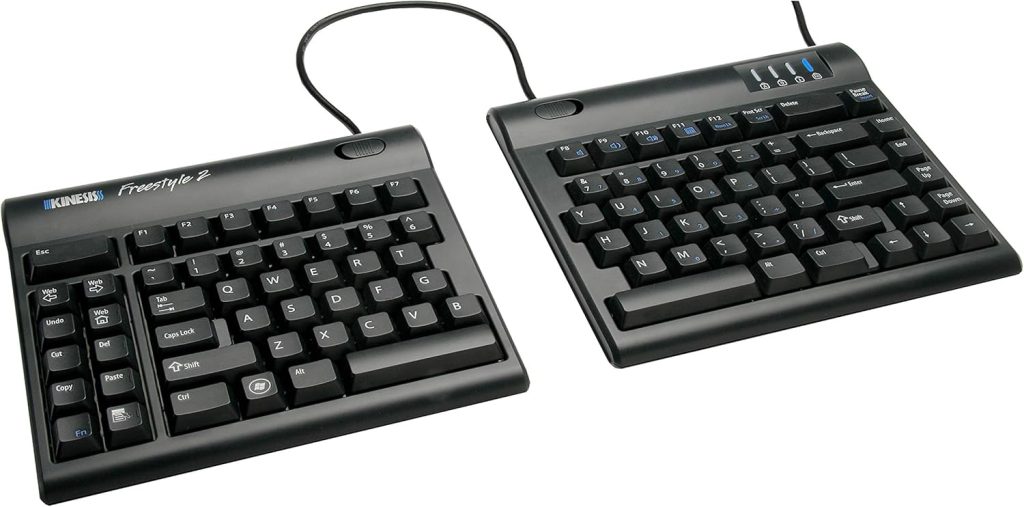 backlit ergonomic wireless keyboard
