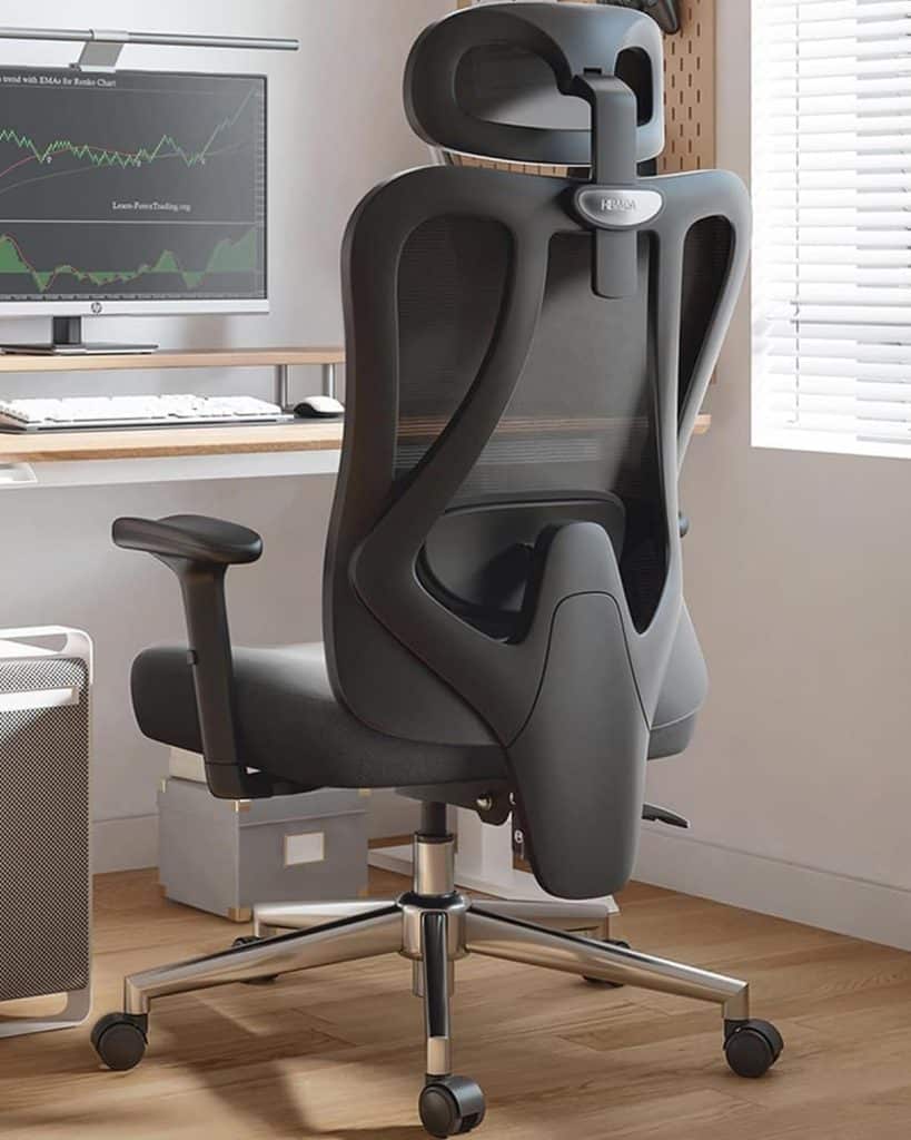 ergonomic chair with footrest