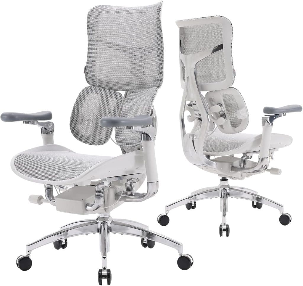 ergonomic chair with footrest